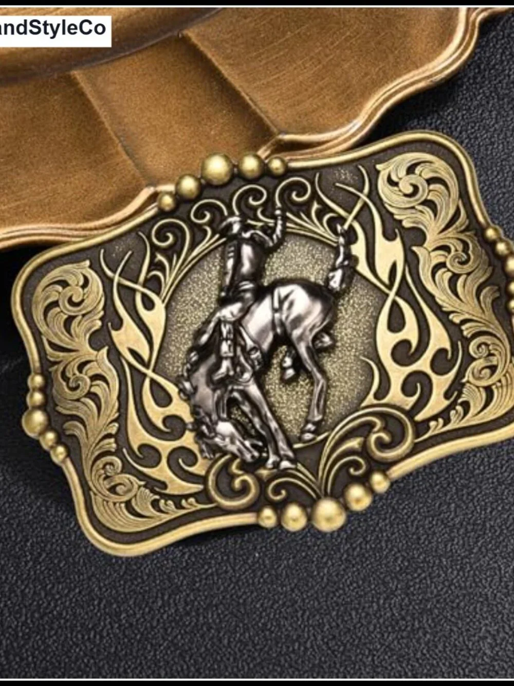 Zinc Alloy Horse Belt Buckle Western Rodeo Gift for Men Women Fits Standard